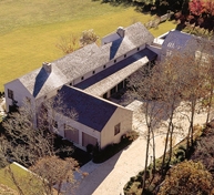 Aerial view, Town Lane Residence, Amagansett, NY